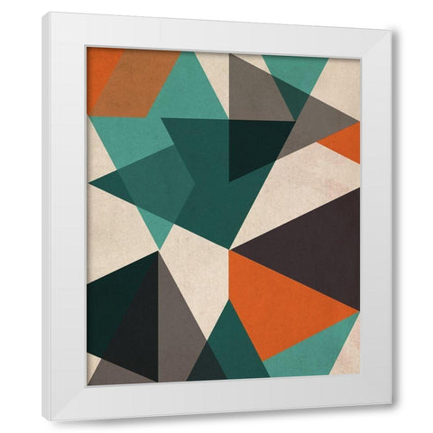 In Between II White Modern Wood Framed Art Print by Vess, June Erica