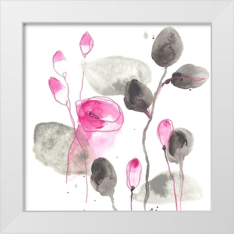Snapdragon I White Modern Wood Framed Art Print by Vess, June Erica