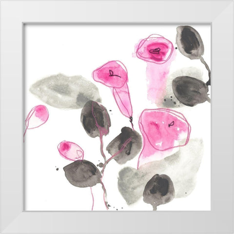 Snapdragon IV White Modern Wood Framed Art Print by Vess, June Erica
