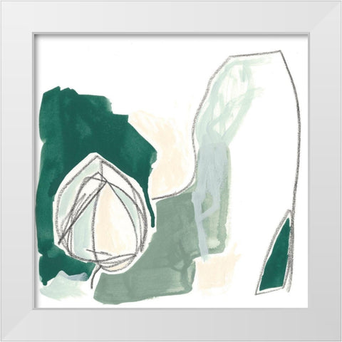 Idlewild IV White Modern Wood Framed Art Print by Vess, June Erica