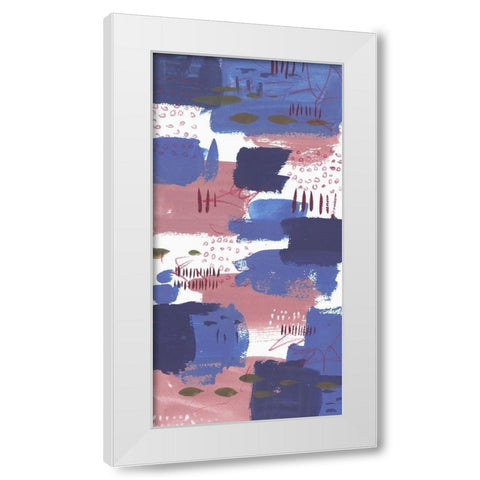 The Movement I White Modern Wood Framed Art Print by Wang, Melissa