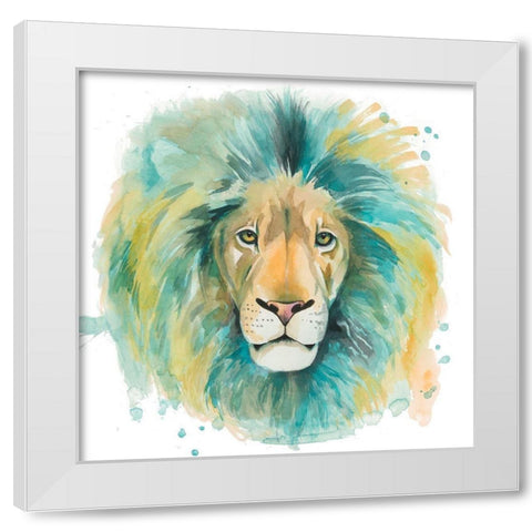 Chromatic Cats II White Modern Wood Framed Art Print by Popp, Grace