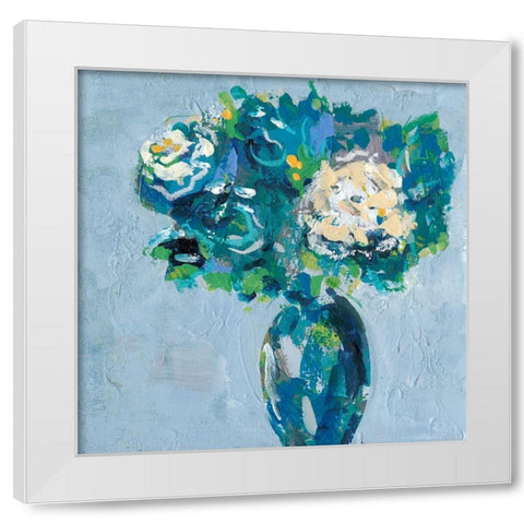 Chaos Floral II White Modern Wood Framed Art Print by Moore, Regina