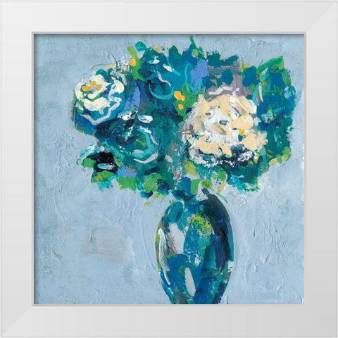 Chaos Floral II White Modern Wood Framed Art Print by Moore, Regina