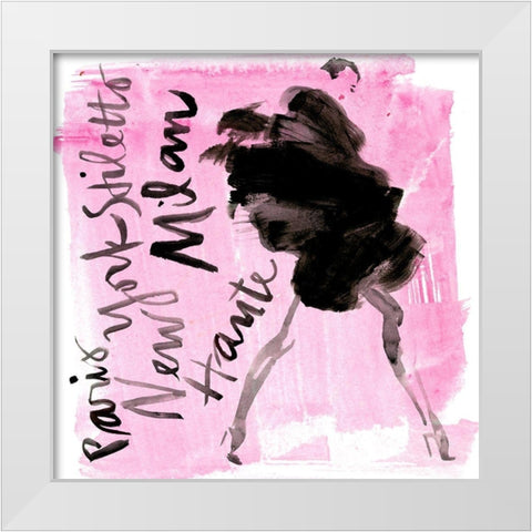 Runway  II White Modern Wood Framed Art Print by Parker, Jennifer Paxton