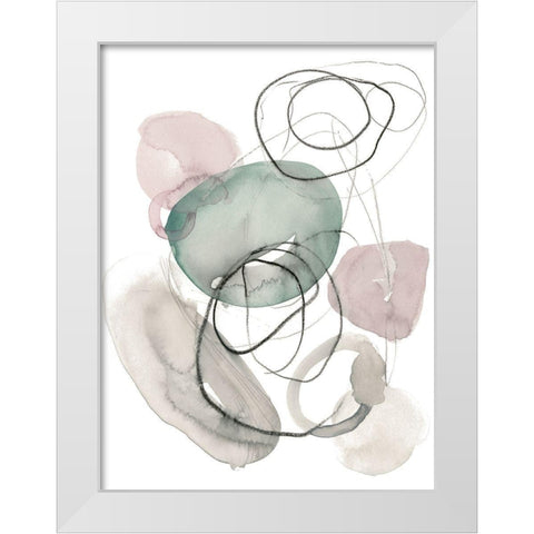 Sea Glass Stack I White Modern Wood Framed Art Print by Parker, Jennifer Paxton