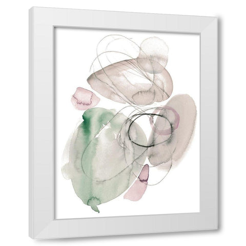 Sea Glass Stack II White Modern Wood Framed Art Print by Parker, Jennifer Paxton