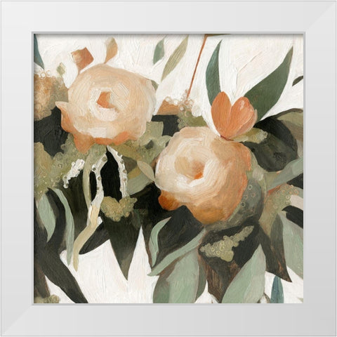 Floral Disarray I White Modern Wood Framed Art Print by Scarvey, Emma