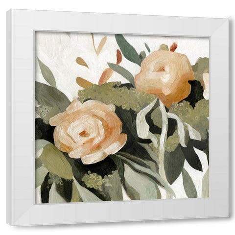 Floral Disarray II White Modern Wood Framed Art Print by Scarvey, Emma