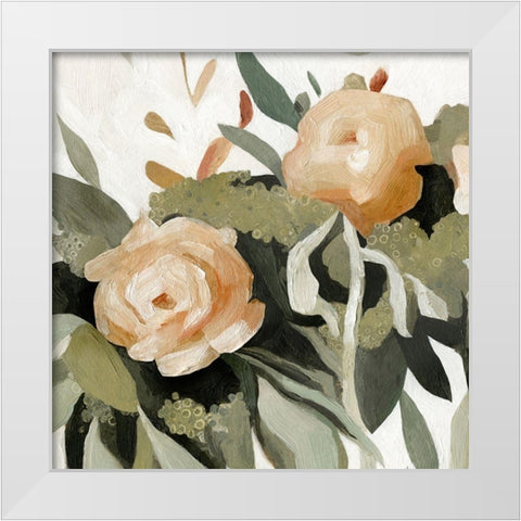 Floral Disarray II White Modern Wood Framed Art Print by Scarvey, Emma