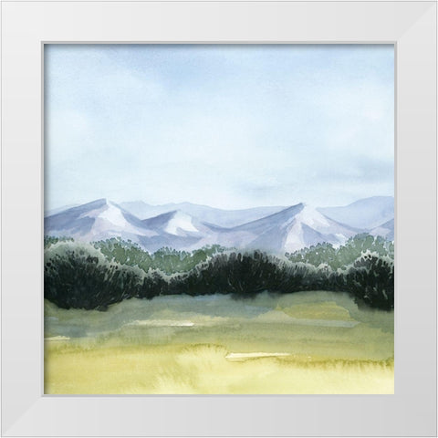 Blue Mountain Break I White Modern Wood Framed Art Print by Popp, Grace