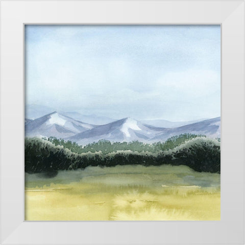 Blue Mountain Break II White Modern Wood Framed Art Print by Popp, Grace