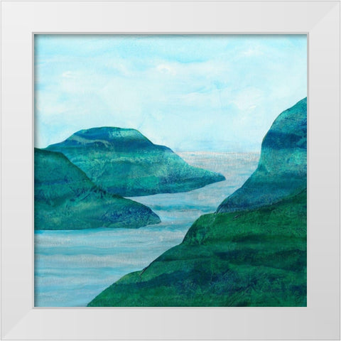 Secret Places II White Modern Wood Framed Art Print by Chandler, Sharon