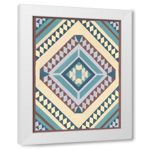 Tribal Structure II White Modern Wood Framed Art Print by Wang, Melissa