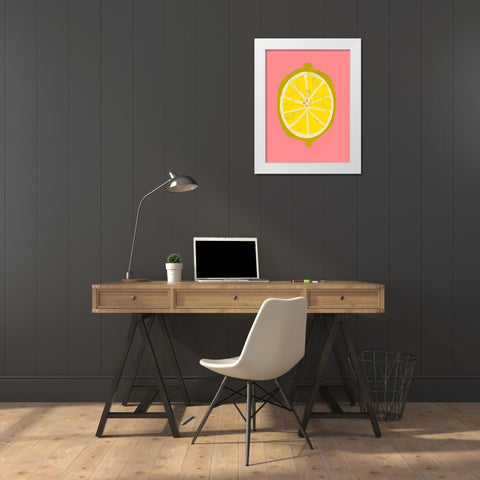 Fruit Party II White Modern Wood Framed Art Print by Zarris, Chariklia