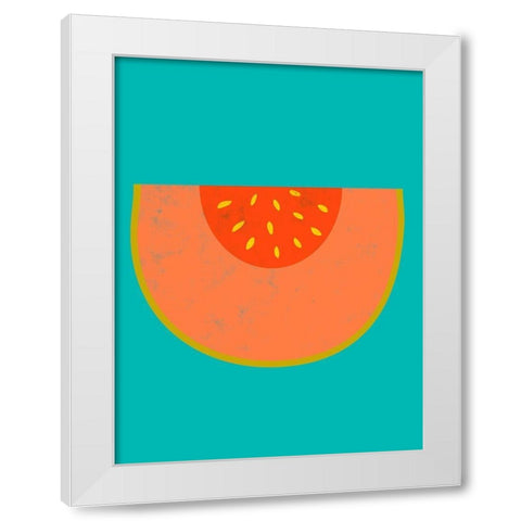 Fruit Party III White Modern Wood Framed Art Print by Zarris, Chariklia