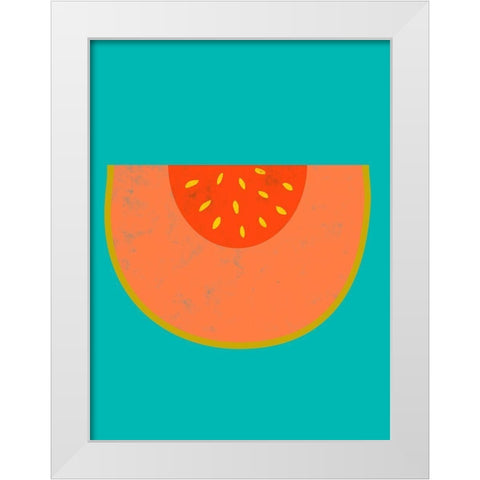 Fruit Party III White Modern Wood Framed Art Print by Zarris, Chariklia