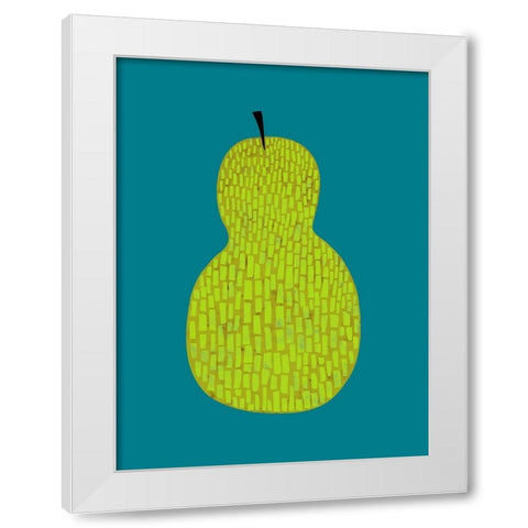 Fruit Party IV White Modern Wood Framed Art Print by Zarris, Chariklia