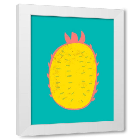 Fruit Party V White Modern Wood Framed Art Print by Zarris, Chariklia