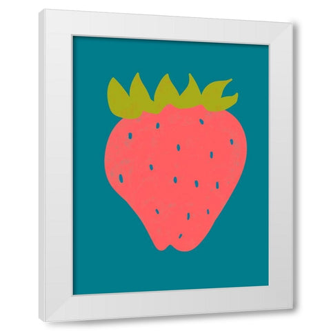 Fruit Party VII White Modern Wood Framed Art Print by Zarris, Chariklia