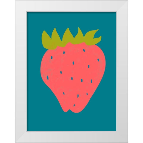 Fruit Party VII White Modern Wood Framed Art Print by Zarris, Chariklia