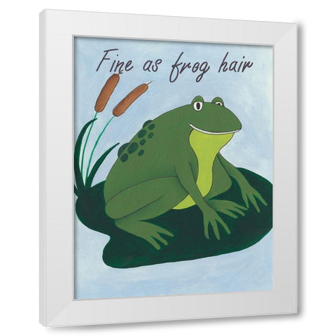 Animal Expressions I White Modern Wood Framed Art Print by Moore, Regina