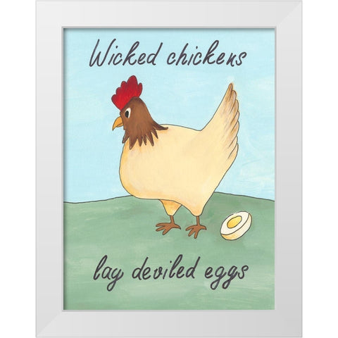 Animal Expressions II White Modern Wood Framed Art Print by Moore, Regina