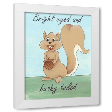 Animal Expressions III White Modern Wood Framed Art Print by Moore, Regina