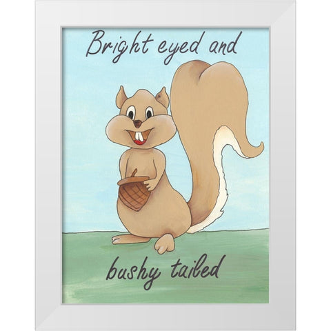Animal Expressions III White Modern Wood Framed Art Print by Moore, Regina