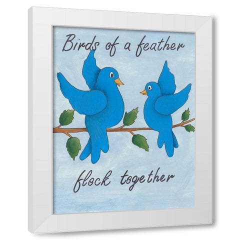 Animal Expressions IV White Modern Wood Framed Art Print by Moore, Regina