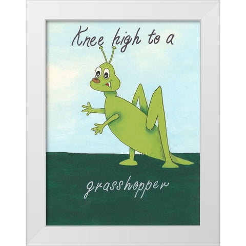 Animal Expressions VI White Modern Wood Framed Art Print by Moore, Regina