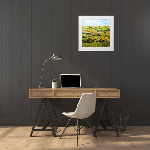 Ambleside White Modern Wood Framed Art Print by Friedlander, Allan