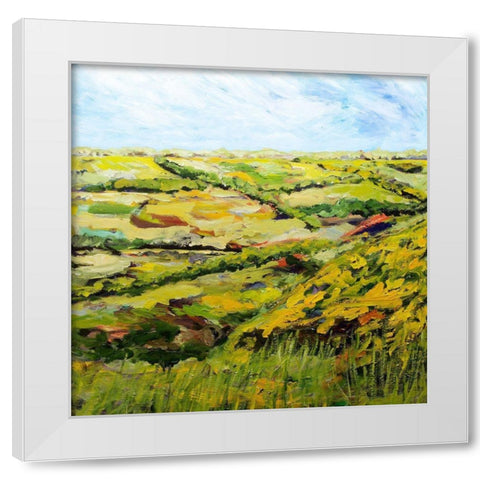 Ambleside White Modern Wood Framed Art Print by Friedlander, Allan