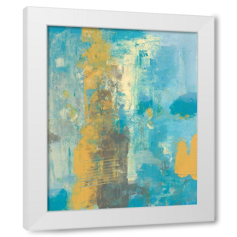 Caribbean Sea II White Modern Wood Framed Art Print by Moore, Regina