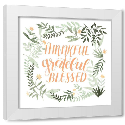Grateful II White Modern Wood Framed Art Print by Popp, Grace