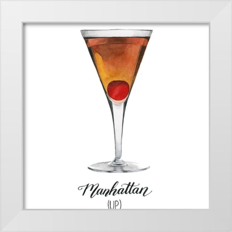 Classic Happy Hour III White Modern Wood Framed Art Print by Popp, Grace