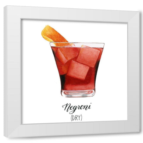 Classic Happy Hour IV White Modern Wood Framed Art Print by Popp, Grace