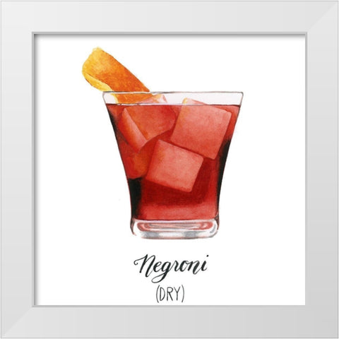 Classic Happy Hour IV White Modern Wood Framed Art Print by Popp, Grace