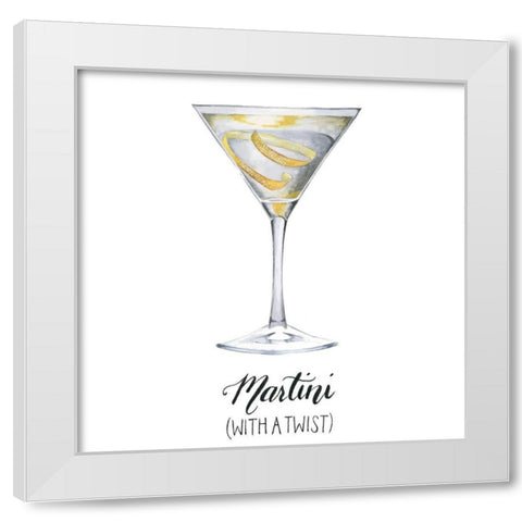 Classic Happy Hour V White Modern Wood Framed Art Print by Popp, Grace