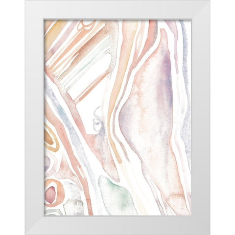 Life Form IV White Modern Wood Framed Art Print by Wang, Melissa