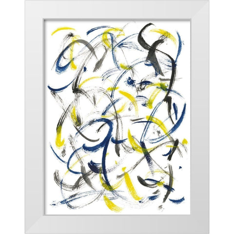 The Appearance of Wind II White Modern Wood Framed Art Print by Wang, Melissa