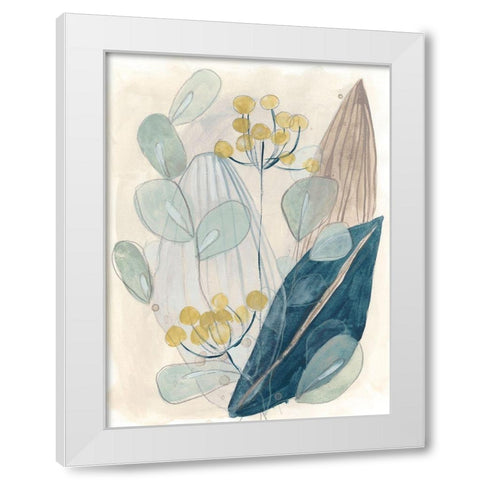 Terra Garden II White Modern Wood Framed Art Print by Vess, June Erica