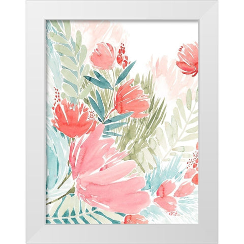 Wilder Bouquet I White Modern Wood Framed Art Print by Popp, Grace