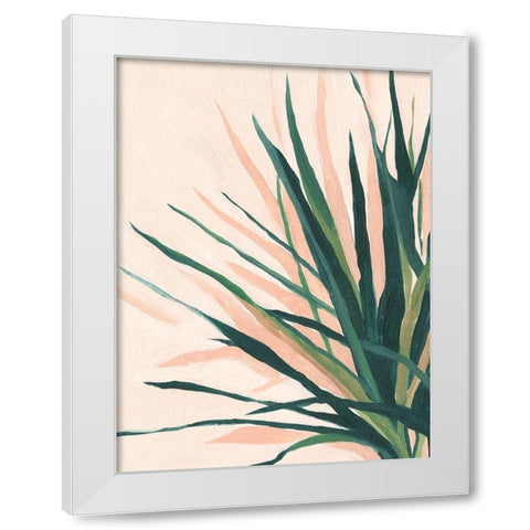 Frond Impression I White Modern Wood Framed Art Print by Scarvey, Emma