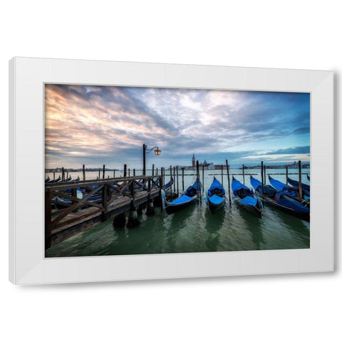 Just Waiting I White Modern Wood Framed Art Print by Head, Danny