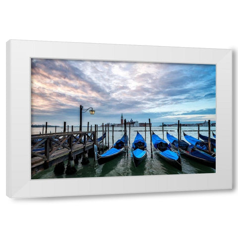 Just Waiting II White Modern Wood Framed Art Print by Head, Danny