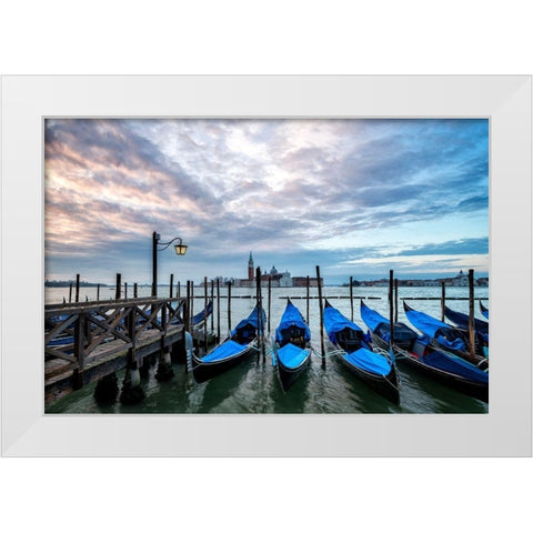 Just Waiting II White Modern Wood Framed Art Print by Head, Danny