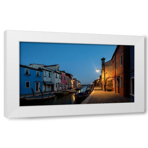 Daybreak in Burano I White Modern Wood Framed Art Print by Head, Danny