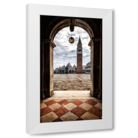 Looking Out White Modern Wood Framed Art Print by Head, Danny