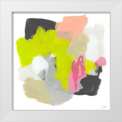 Capriccio I White Modern Wood Framed Art Print by Vess, June Erica